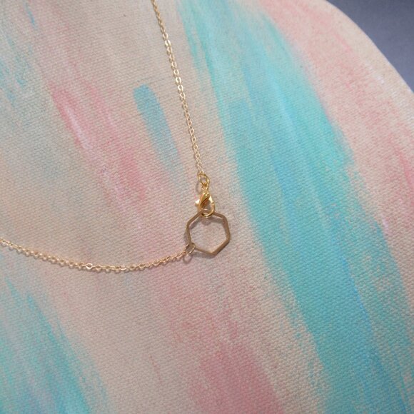 Nugget Amethyst Necklace, Gemstone Perfume Bottle Pendant - Picture 5 of 7